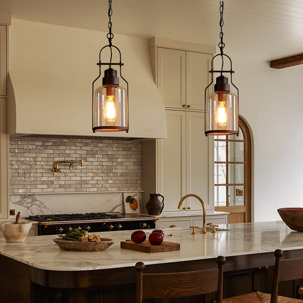 Lumen Morris Metal Glass Pendant