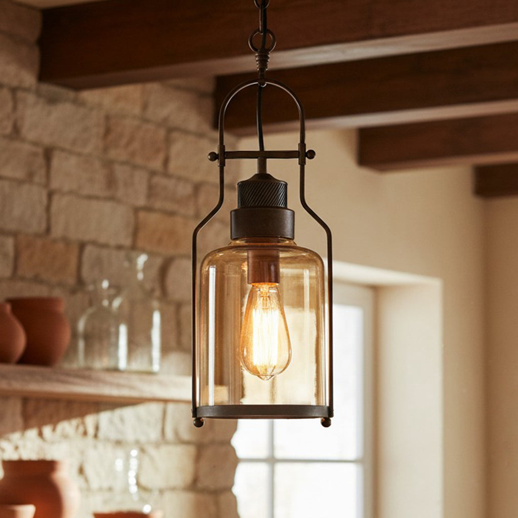 Lumen Morris Metal Glass Pendant