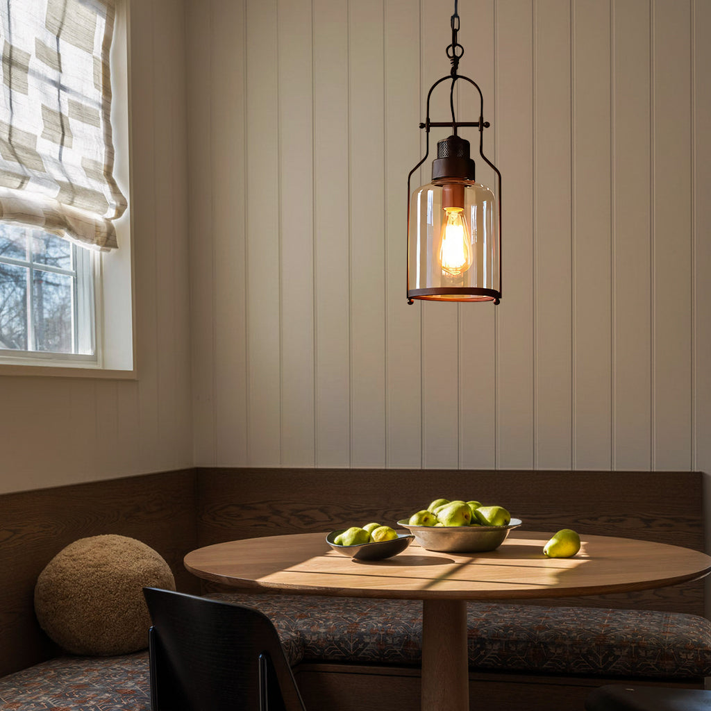 Lumen Morris Metal Glass Pendant