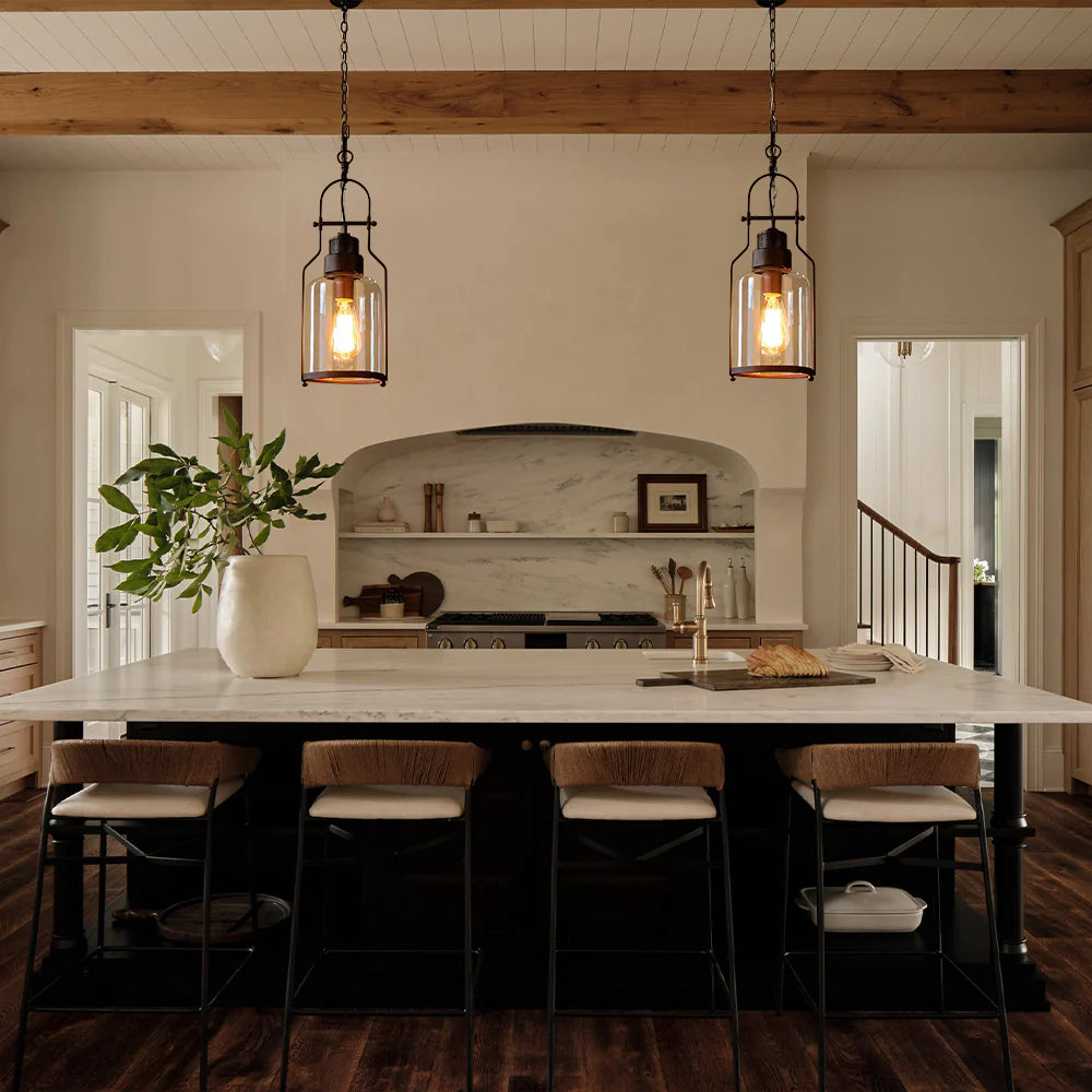 Lumen Morris Metal Glass Pendant