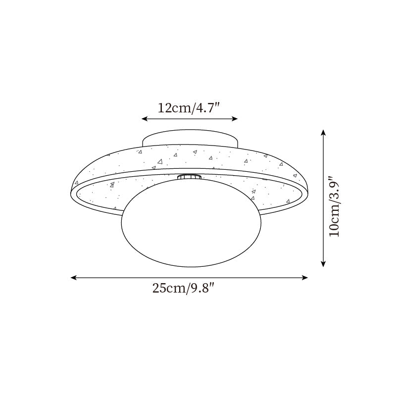 Lumen Mylie Travertine Ceiling Lamp