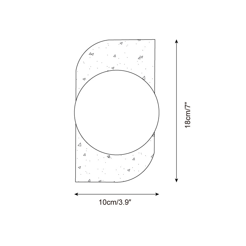 Lumen Neptune Travertine Wall Lamp