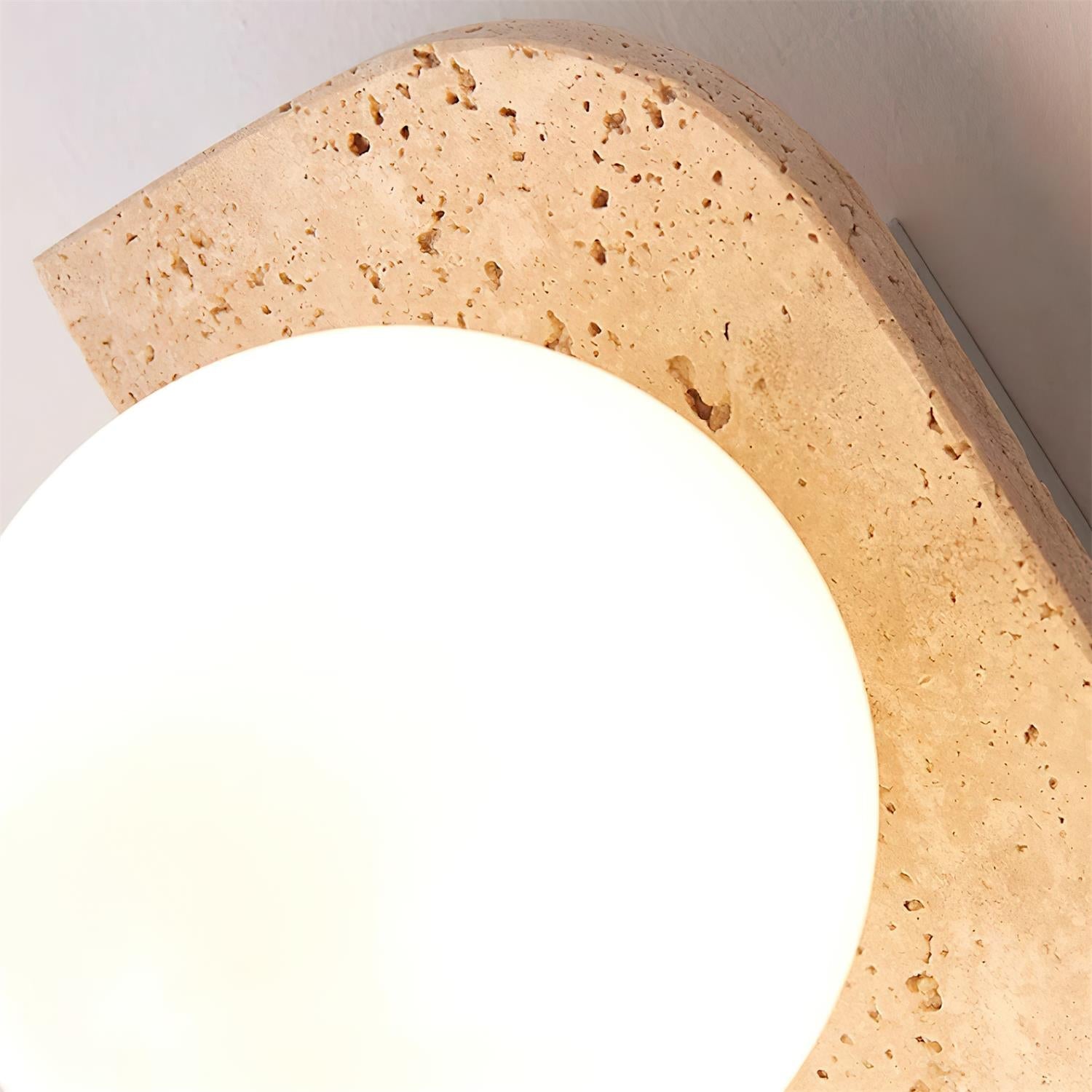 Lumen Neptune Travertine Wall Lamp