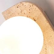 Lumen Neptune Travertine Wall Lamp