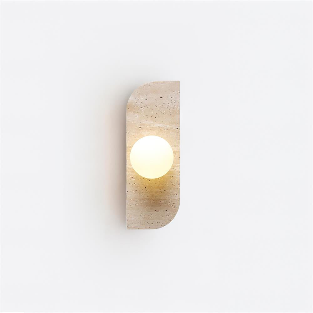 Lumen Neptune Travertine Wall Lamp