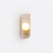 Lumen Neptune Travertine Wall Lamp