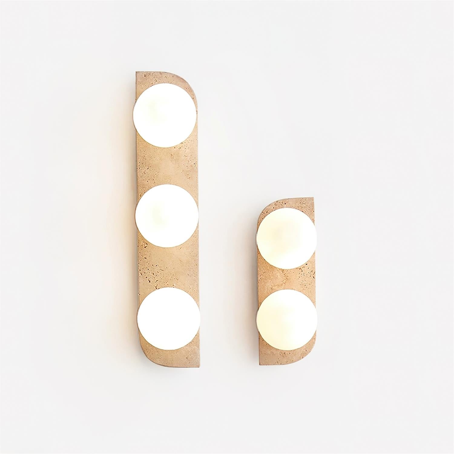 Lumen Neptune Travertine Wall Lamp