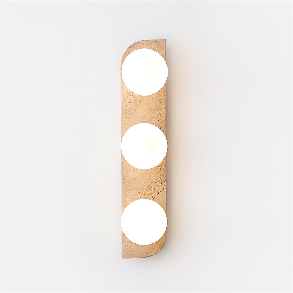 Lumen Neptune Travertine Wall Lamp