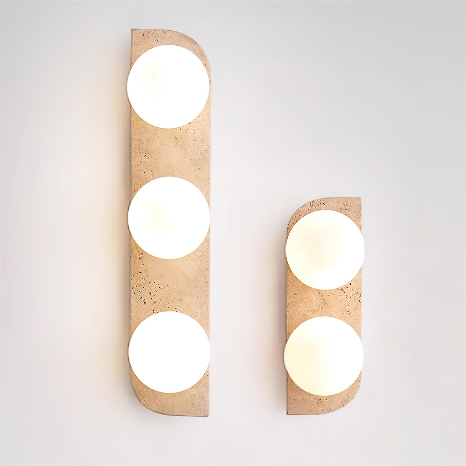 Lumen Neptune Travertine Wall Lamp