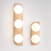 Lumen Neptune Travertine Wall Lamp