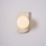 Lumen Neptune Travertine Wall Lamp
