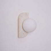 Lumen Neptune Travertine Wall Lamp