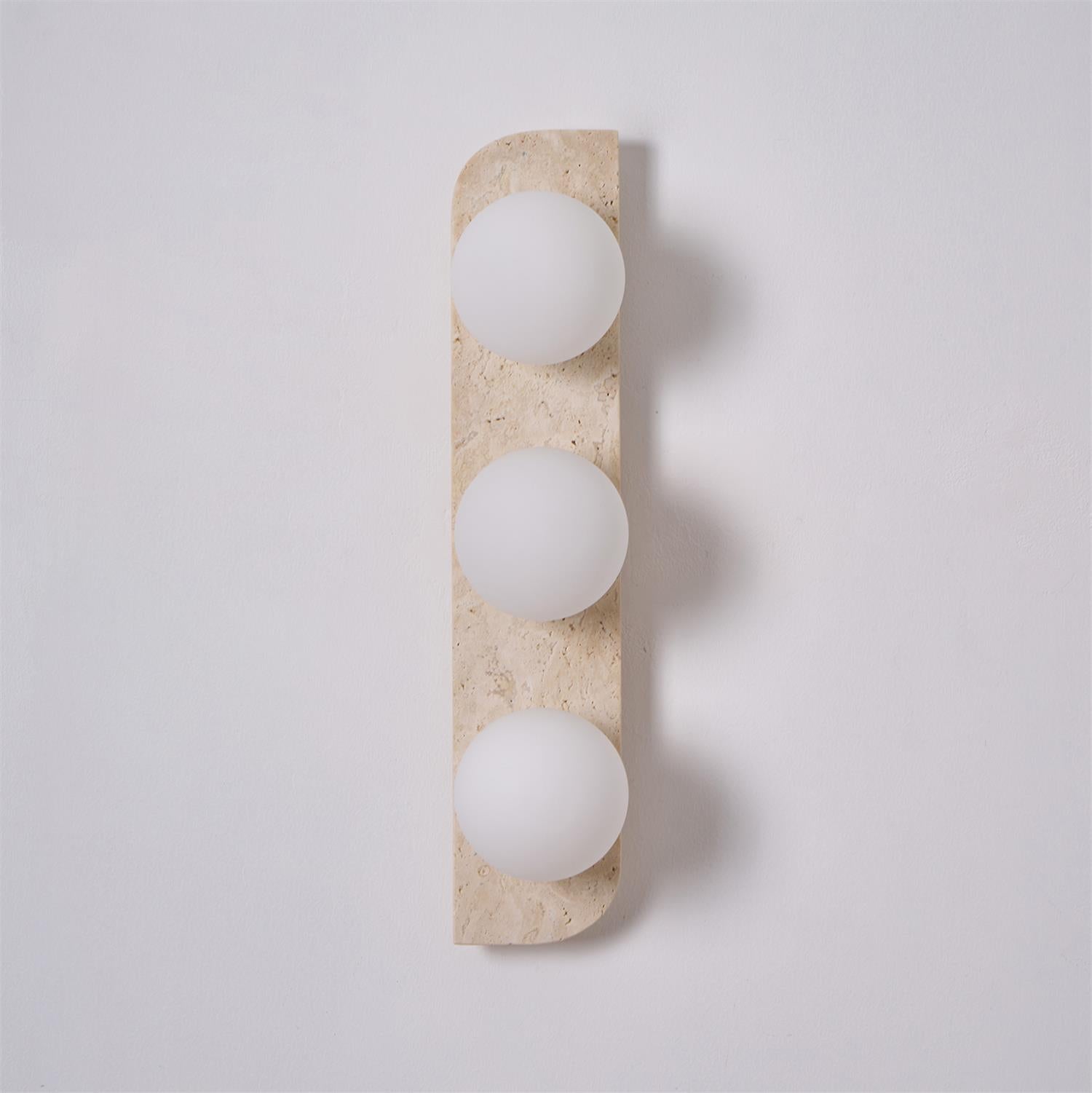 Lumen Neptune Travertine Wall Lamp