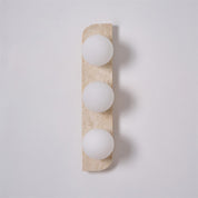 Lumen Neptune Travertine Wall Lamp