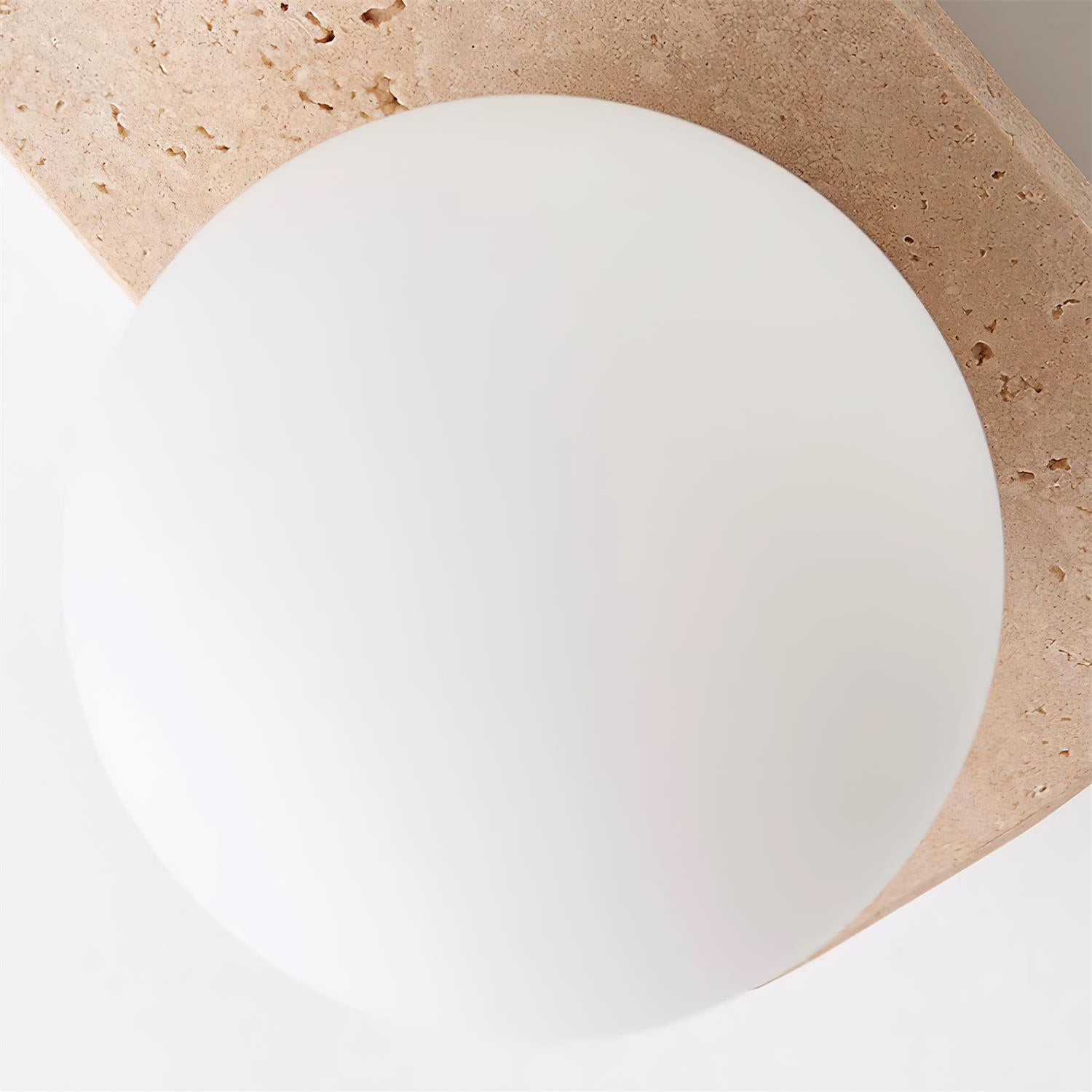 Lumen Neptune Travertine Wall Lamp