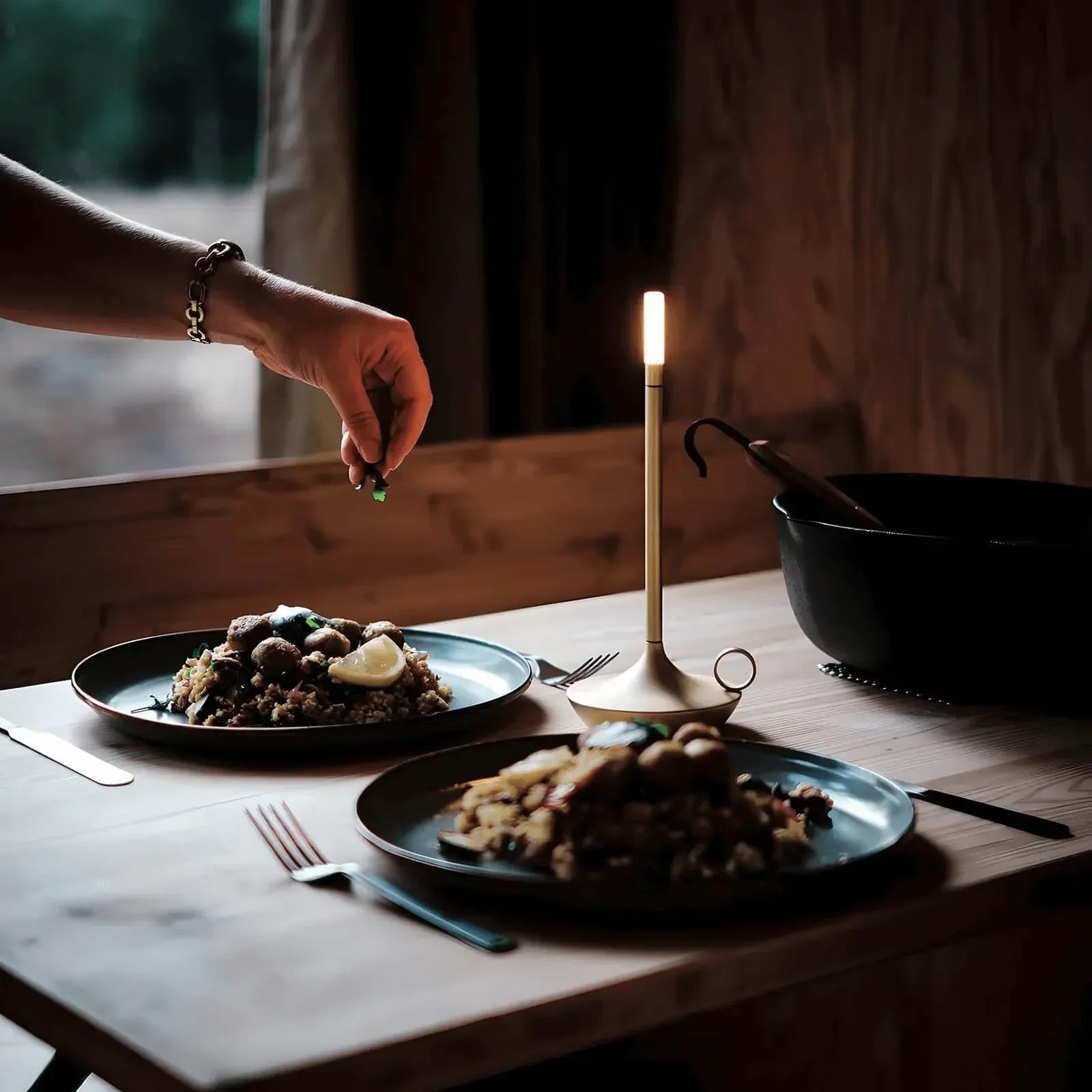 Lumen Nordic Candlestick Table Lamp
