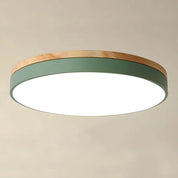 Lumen Nordic Wood Flush Ceiling Light