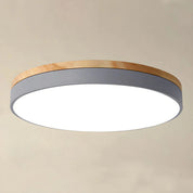 Lumen Nordic Wood Flush Ceiling Light