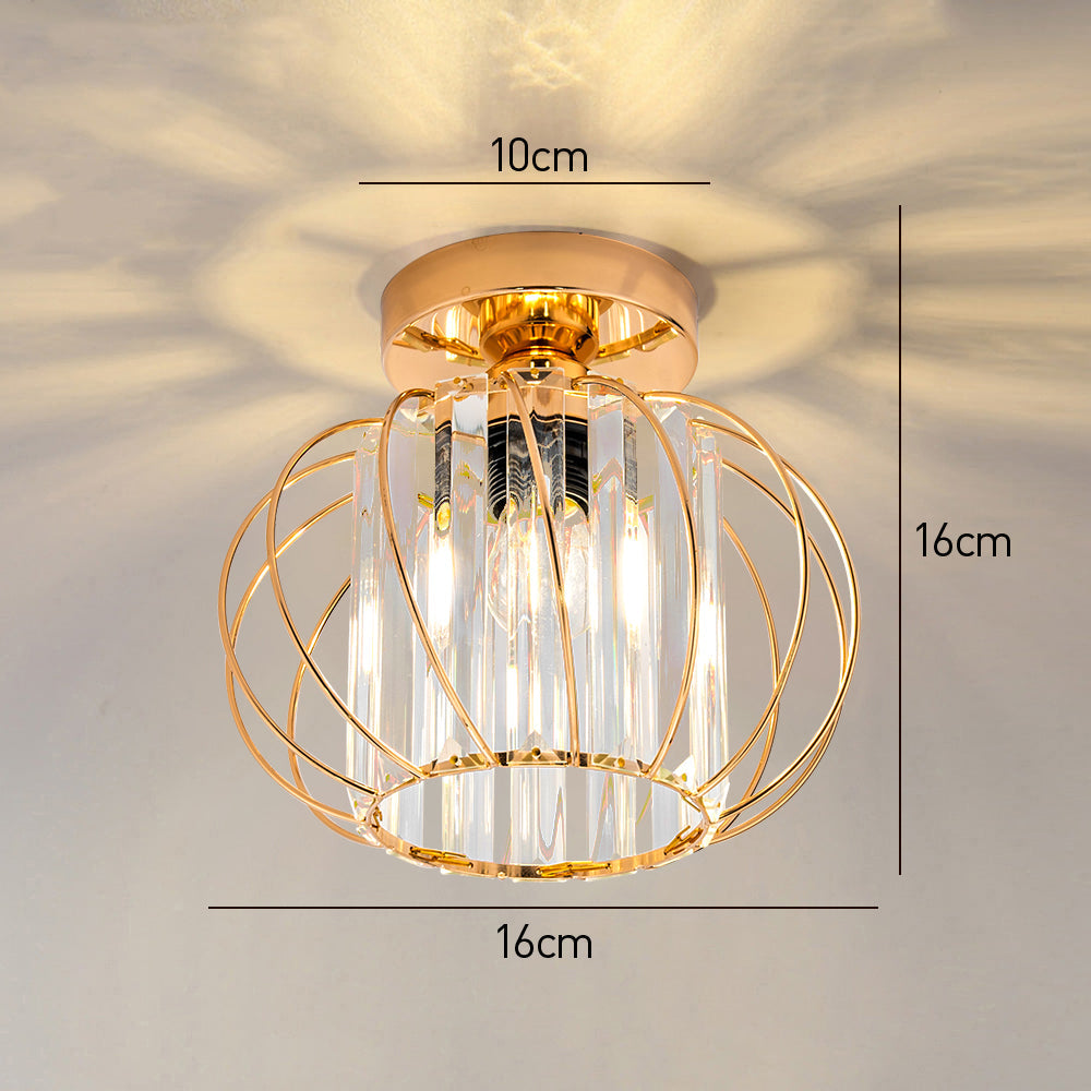 Lumen Black Luxury Glass Ceiling Light
