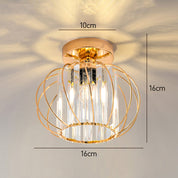 Lumen Black Luxury Glass Ceiling Light