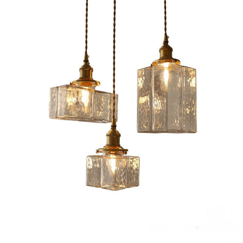 Lumen Jewel Glass Brass Pendant