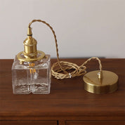 Lumen Jewel Glass Brass Pendant