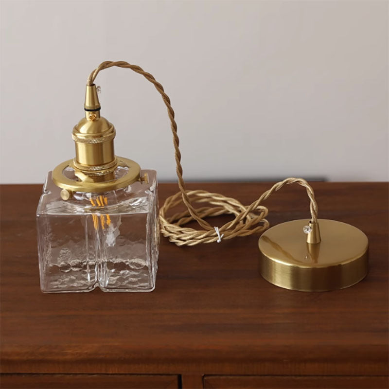 Lumen Jewel Glass Brass Pendant