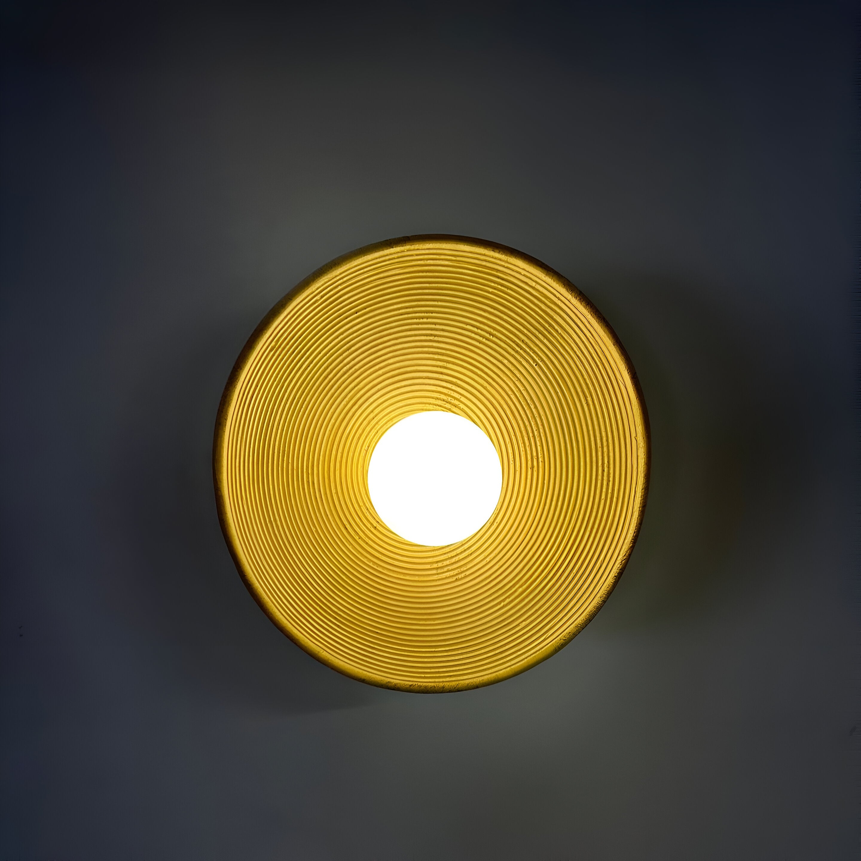 Lumen Ceramic Round LED Wall Lamp