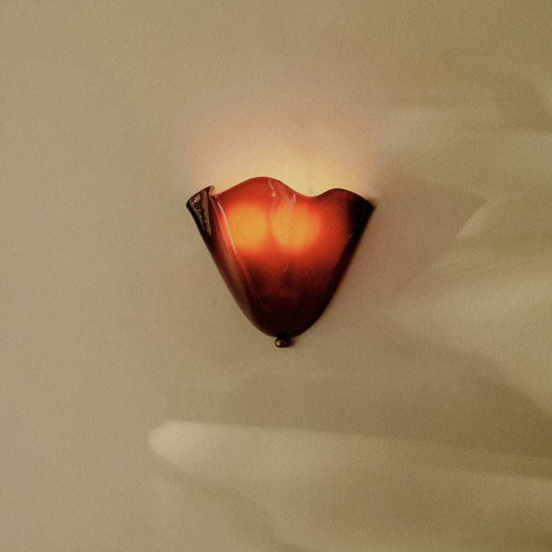 Lumen Skirt Shell Glass Wall Light