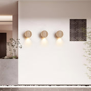 Lumen Travertine Stone Wall Sconce