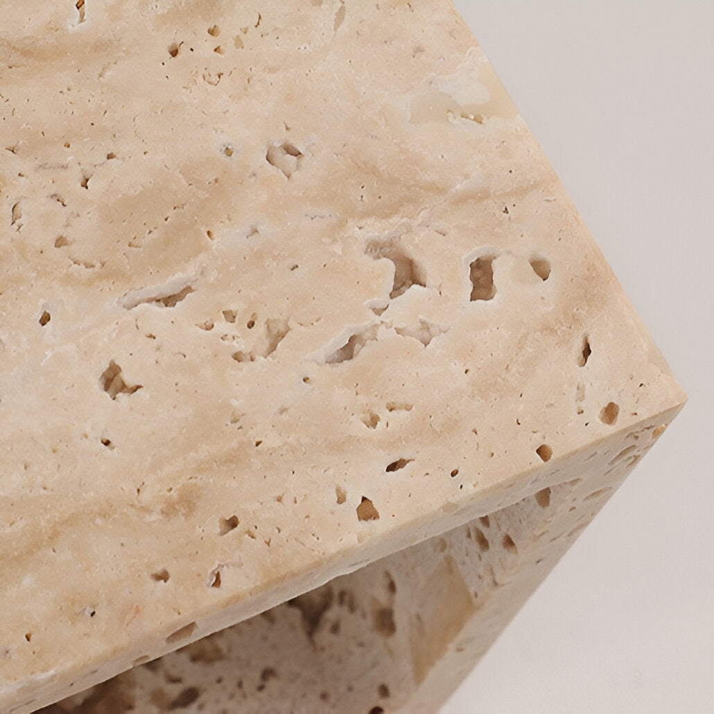 Lumen Travertine Outdoor Wall Lamp
