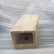 Lumen Travertine Outdoor Wall Lamp