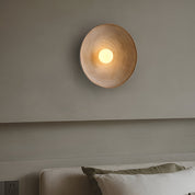Lumen Ceramic Round LED Wall Lamp
