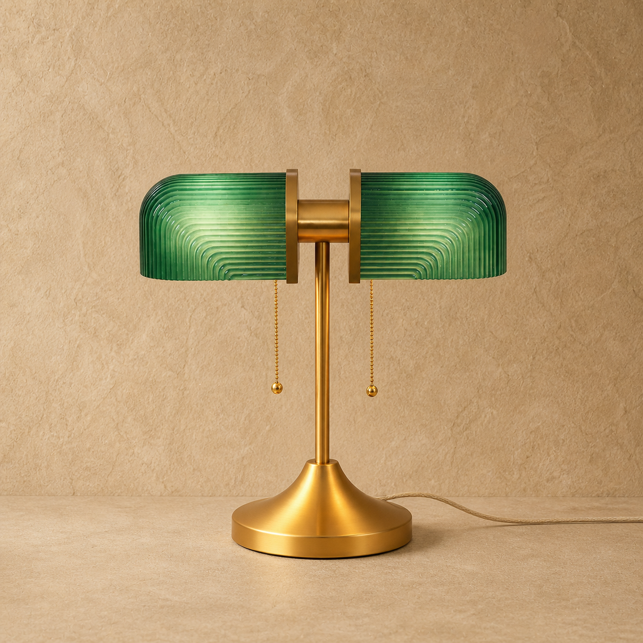 Lumen Olivane Vintage Glass Table Lamp