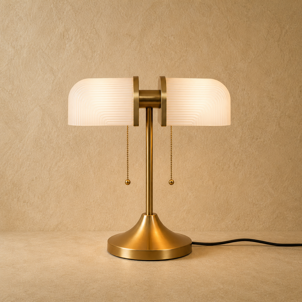 Lumen Olivane Vintage Glass Table Lamp