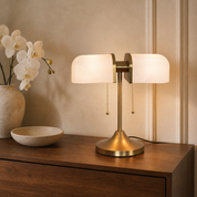 Lumen Olivane Vintage Glass Table Lamp
