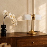 Lumen Olivane Vintage Glass Table Lamp