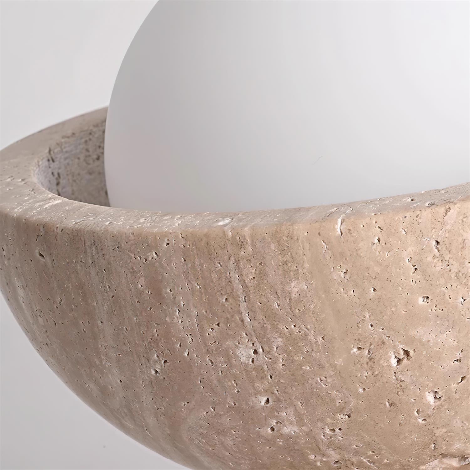 Lumen Piedra Stone Ceiling Light