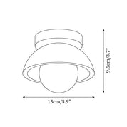 Lumen Piedra Stone Ceiling Light