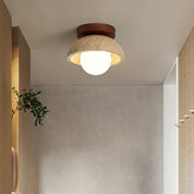 Lumen Piedra Stone Ceiling Light