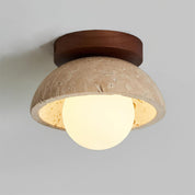 Lumen Piedra Stone Ceiling Light