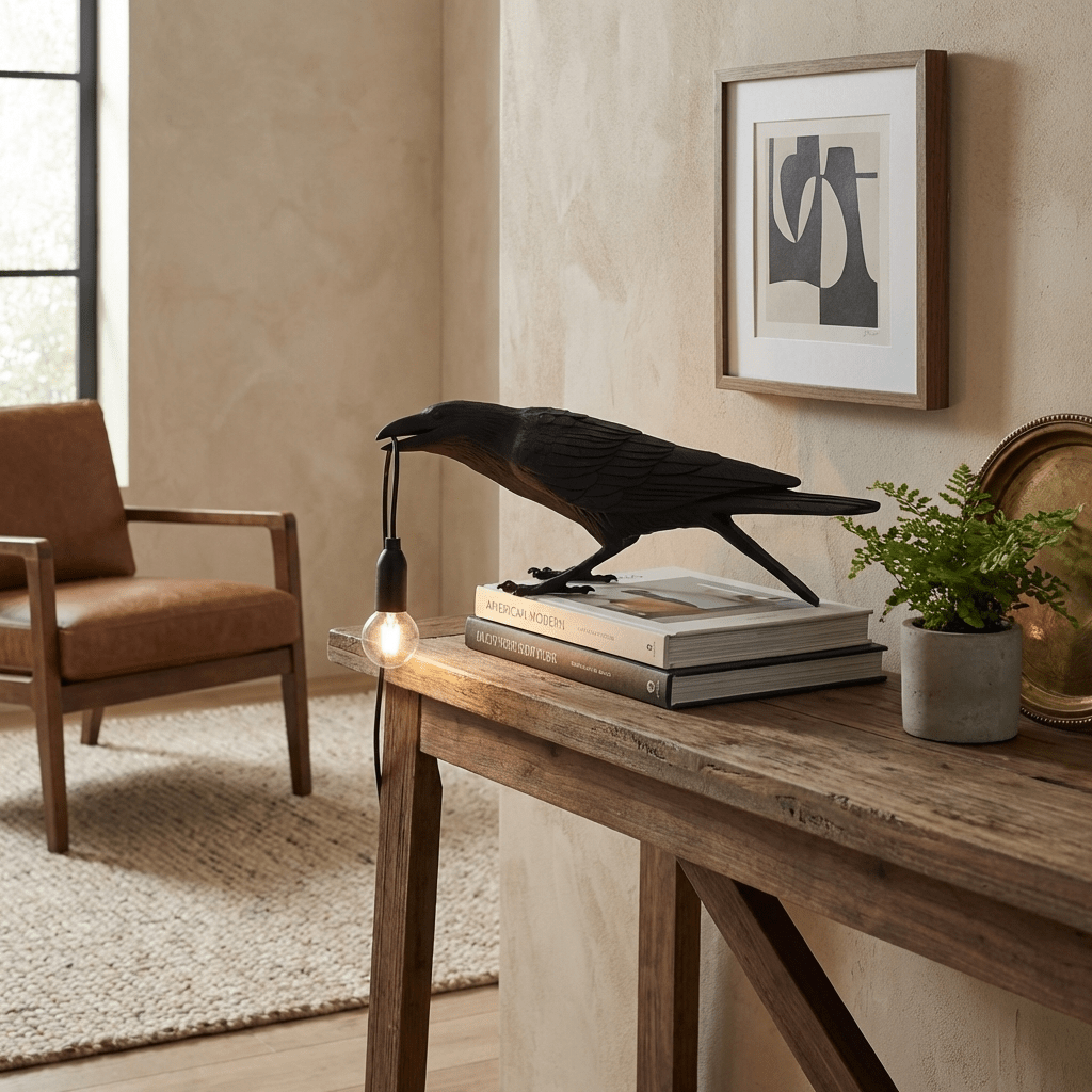 Lumen Raven Resin Table Lamp