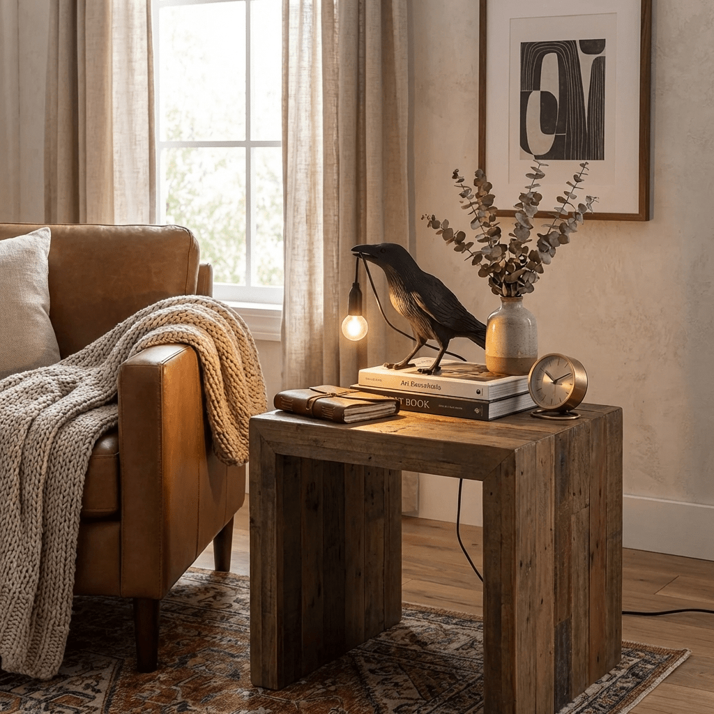 Lumen Raven Resin Table Lamp