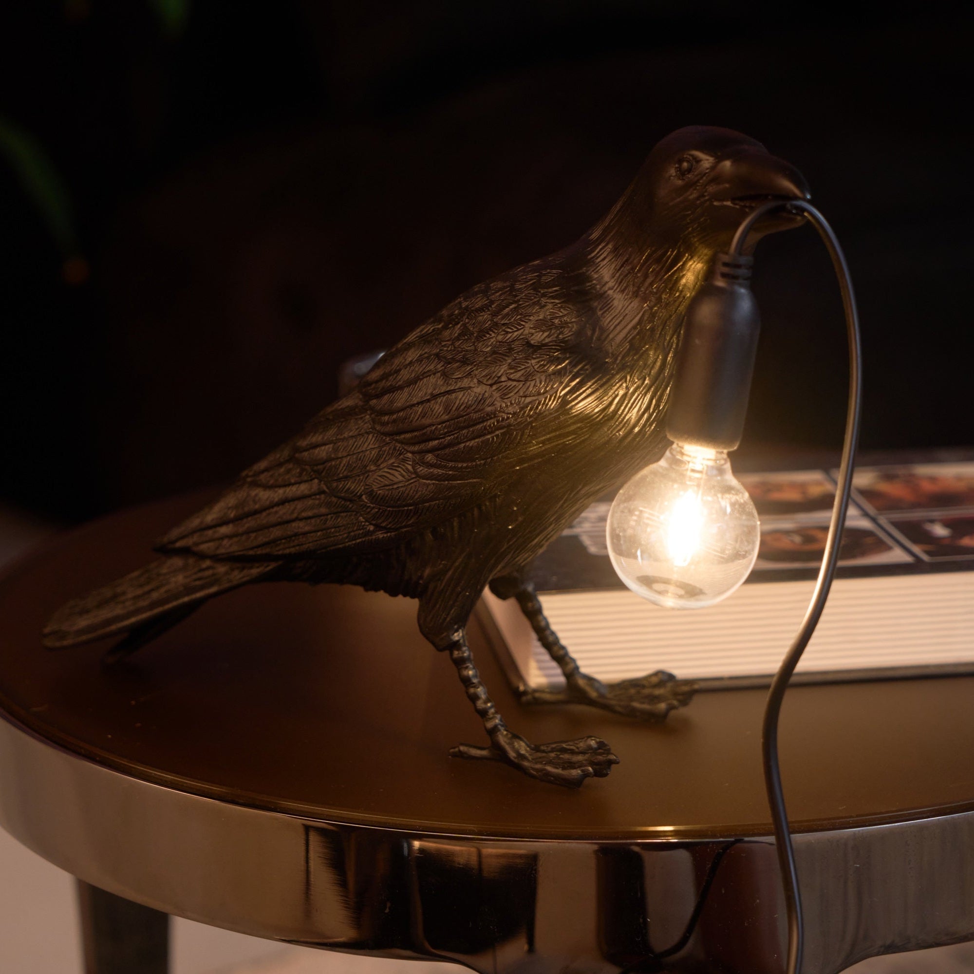 Lumen Raven Resin Table Lamp