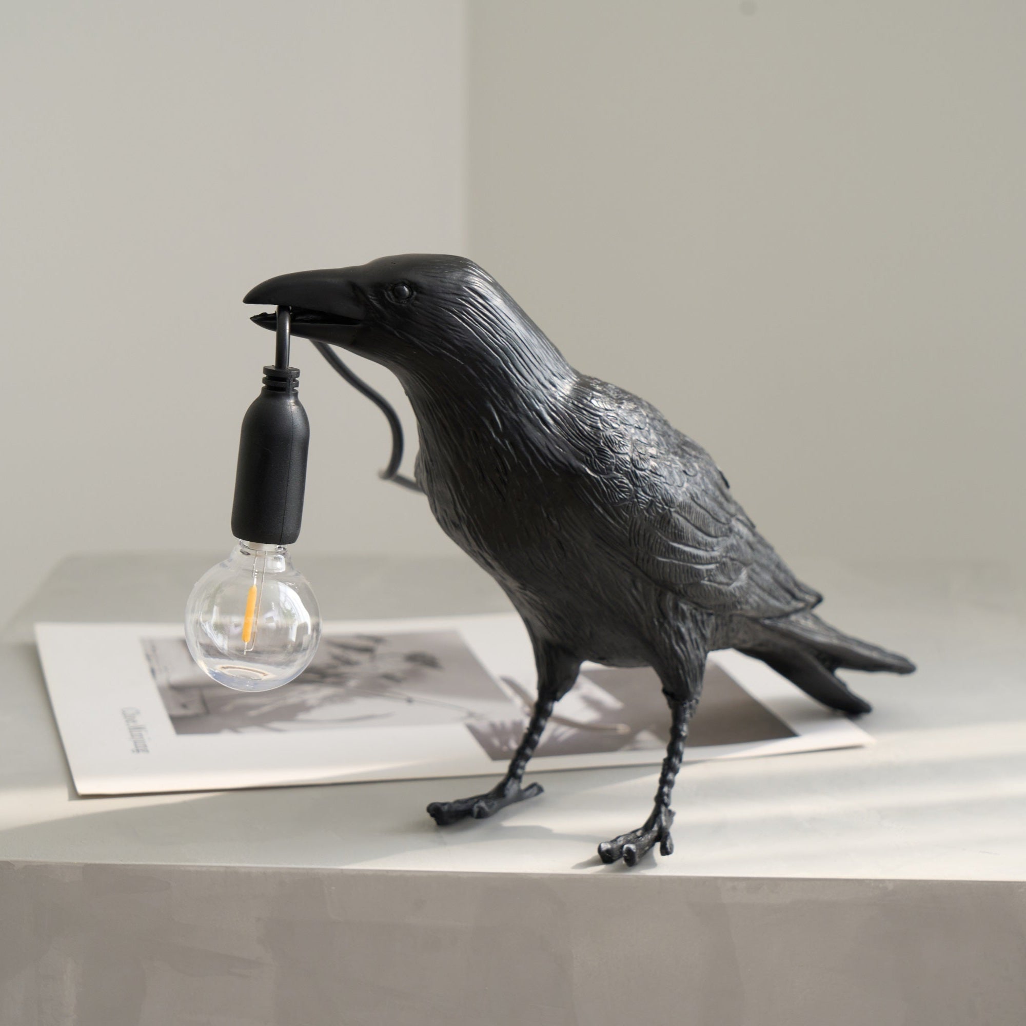 Lumen Raven Resin Table Lamp