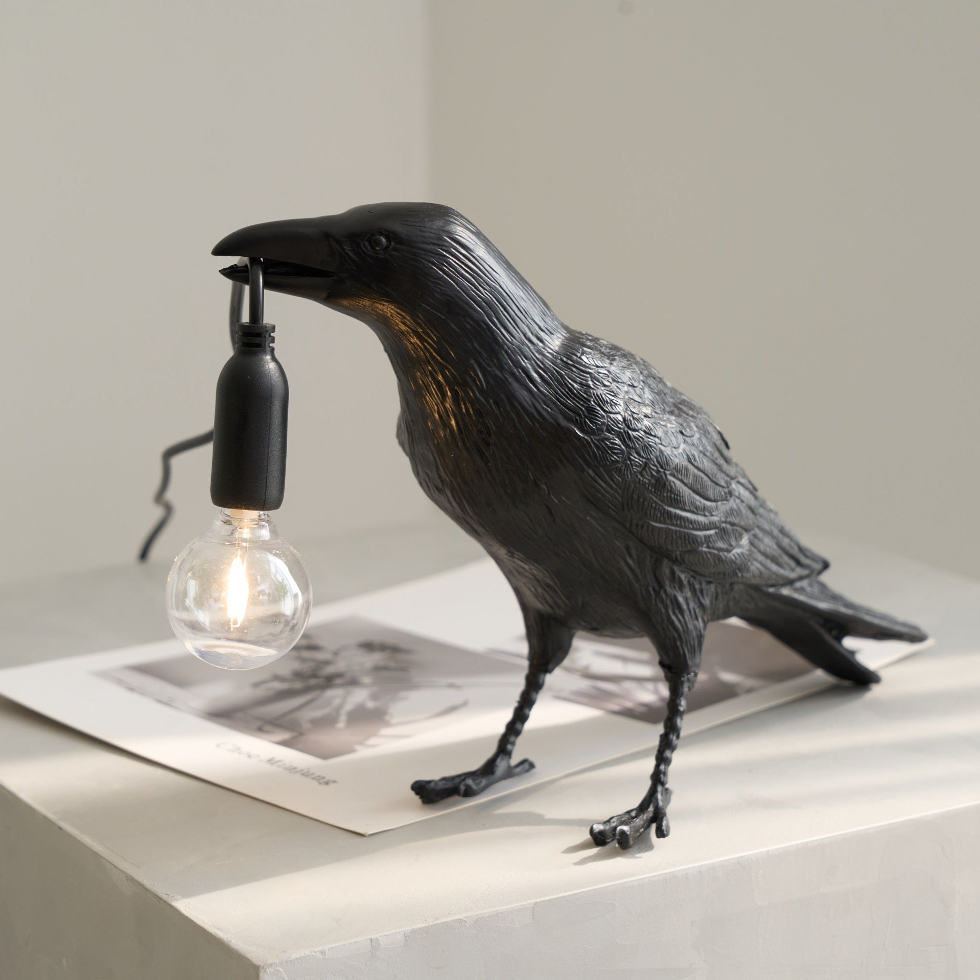 Lumen Raven Resin Table Lamp