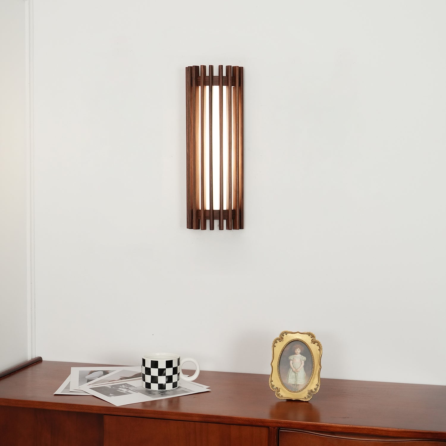 Lumen Regina Walnut Wall Lamp