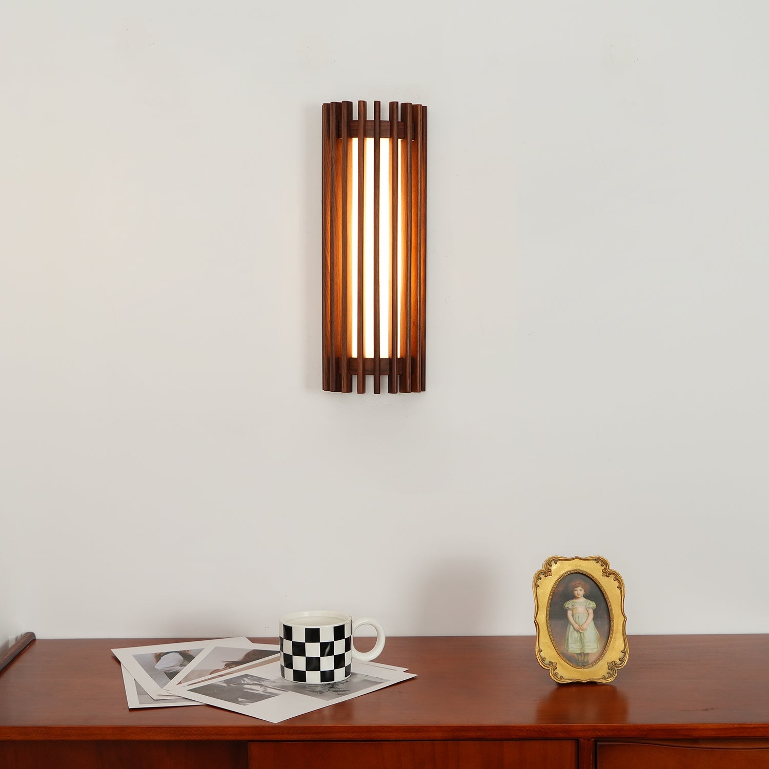 Lumen Regina Walnut Wall Lamp
