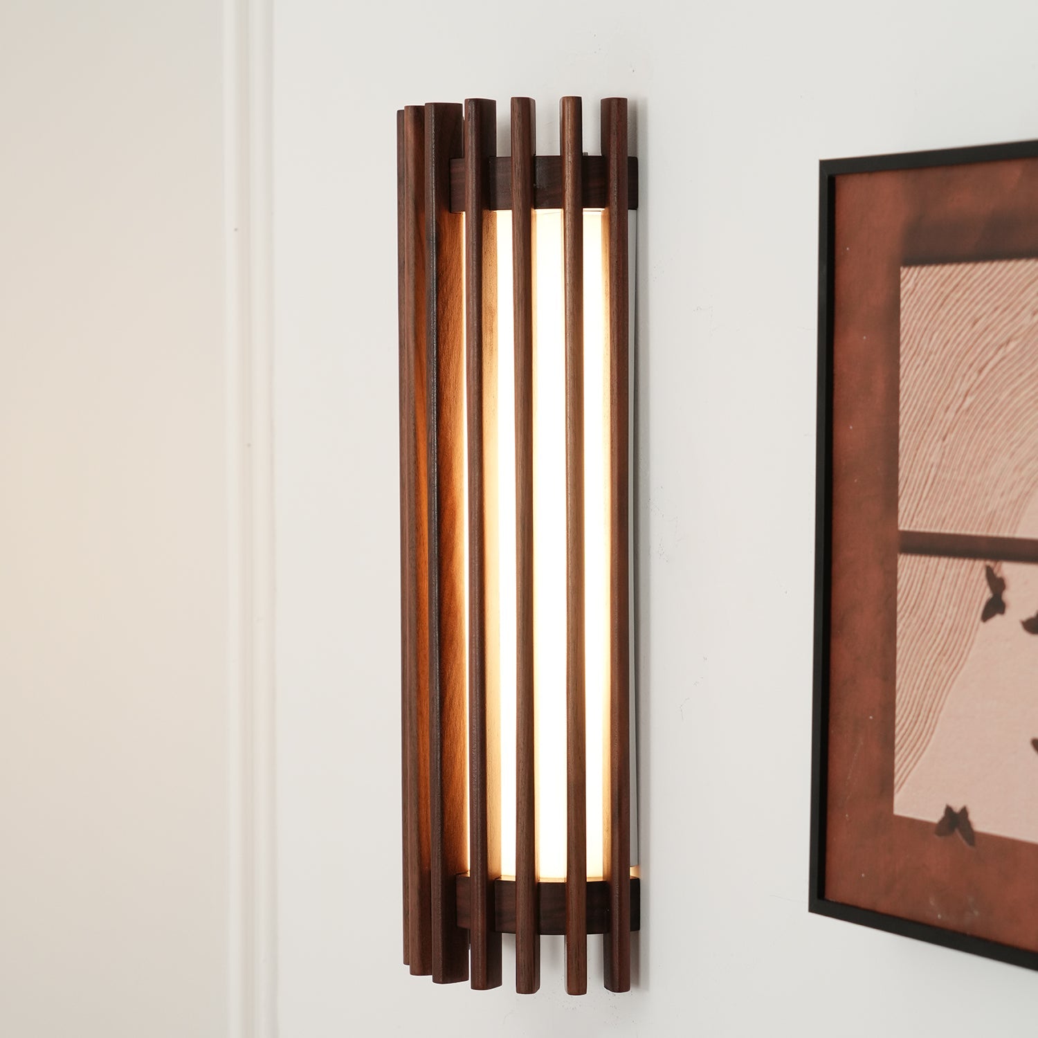 Lumen Regina Walnut Wall Lamp