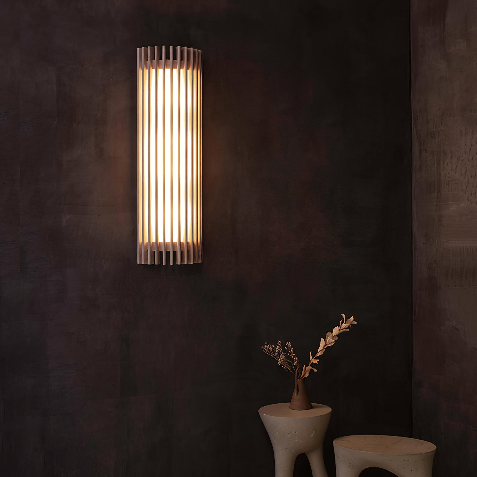 Lumen Regina Walnut Wall Lamp